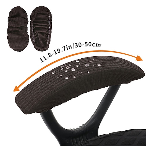 Wasserabweisende Waffel-Armlehnenbezüge für Bürostühle, dehnbares elastisches Armlehnenschutz-Set für Computer-Schreibtischstühle Image