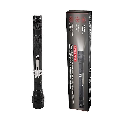 Magnetische Teleskop-Picking-Werkzeuge mit elastischem Hals, tragbare, ausziehbare magnetische LED-Teleskop-Taschenlampe, magnetische Pickup-Werkzeuge, Arbeitsleuchten, magnetische Taschenlampe, Image