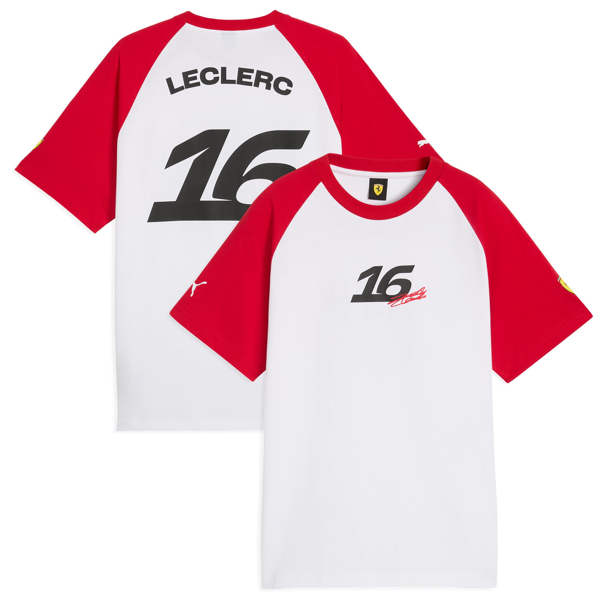 T-shirt graphique Scuderia Ferrari par Puma - Blanc - Femme - unisexe Taille: XL