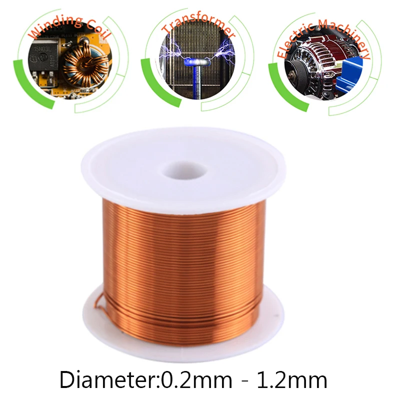 Filo di lacca di rame 0.2mm - 1.2mm cavo di rame filo elettromagnetico filo di avvolgimento di rame smaltato bobina di filo di rame wir