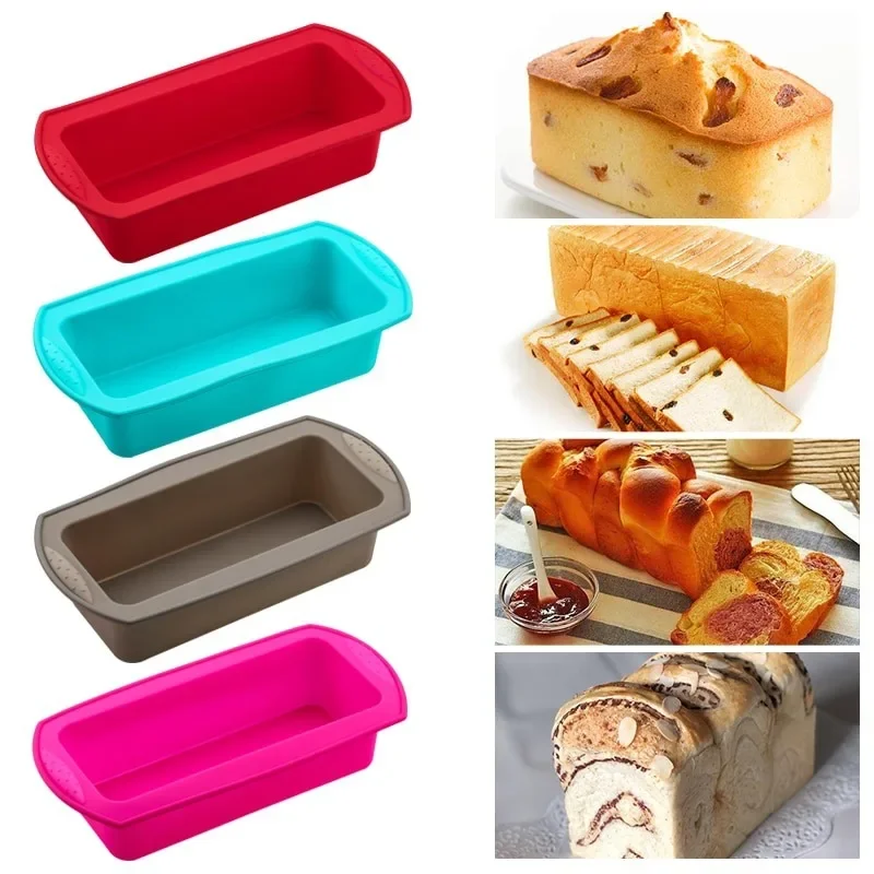 Haushalt Rechteckige Silikon Form Süßigkeiten Toast Form Ostern Brot DIY Küche Liefert Kuchen Backformen Pan Backen Werkzeuge Image