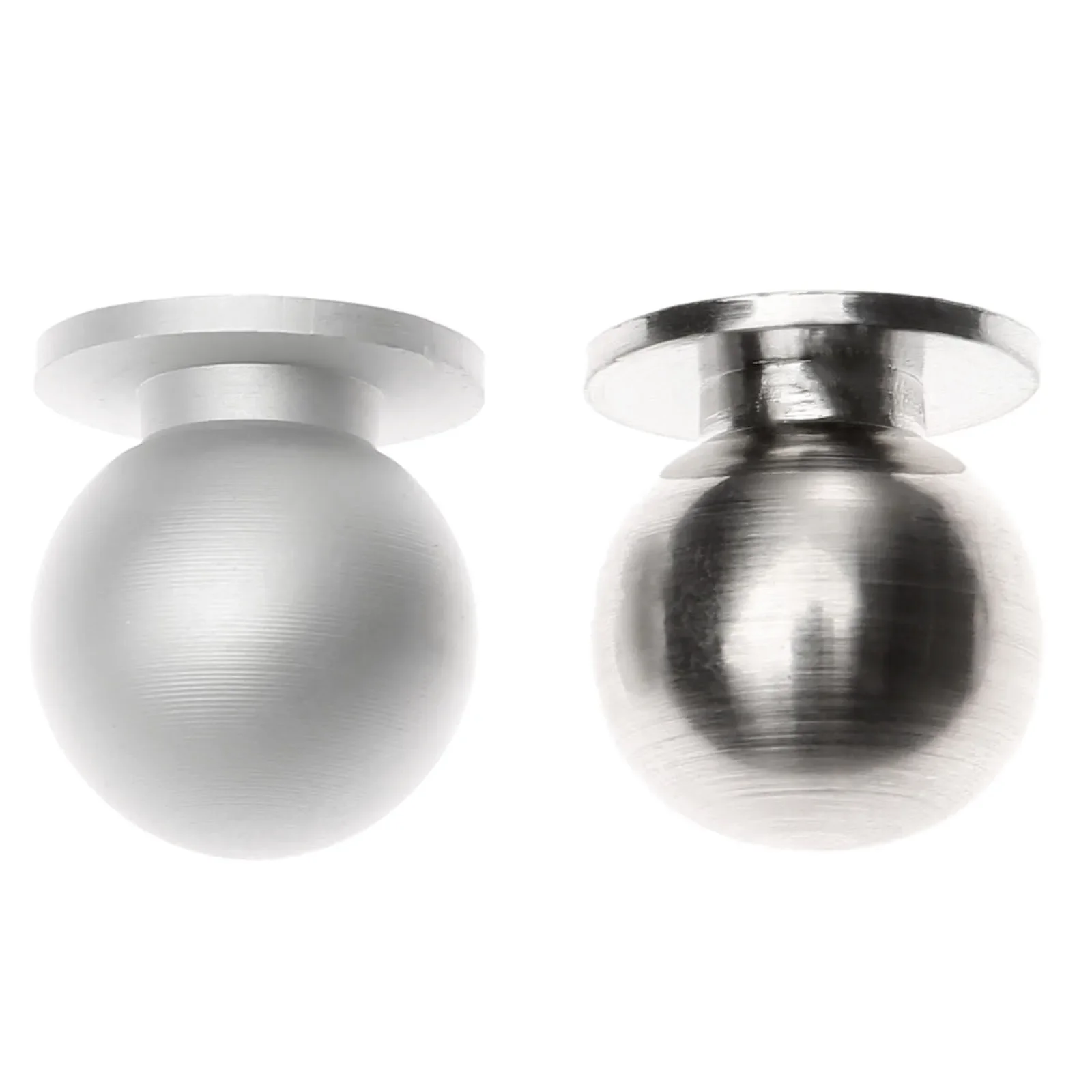 1Pc Aluminium Legierung Einfache Runde Ball Tür Griffe Möbel Küche Kabinett Knöpfe Schrank Schrank Kommode Schublade Zieht Griff Image