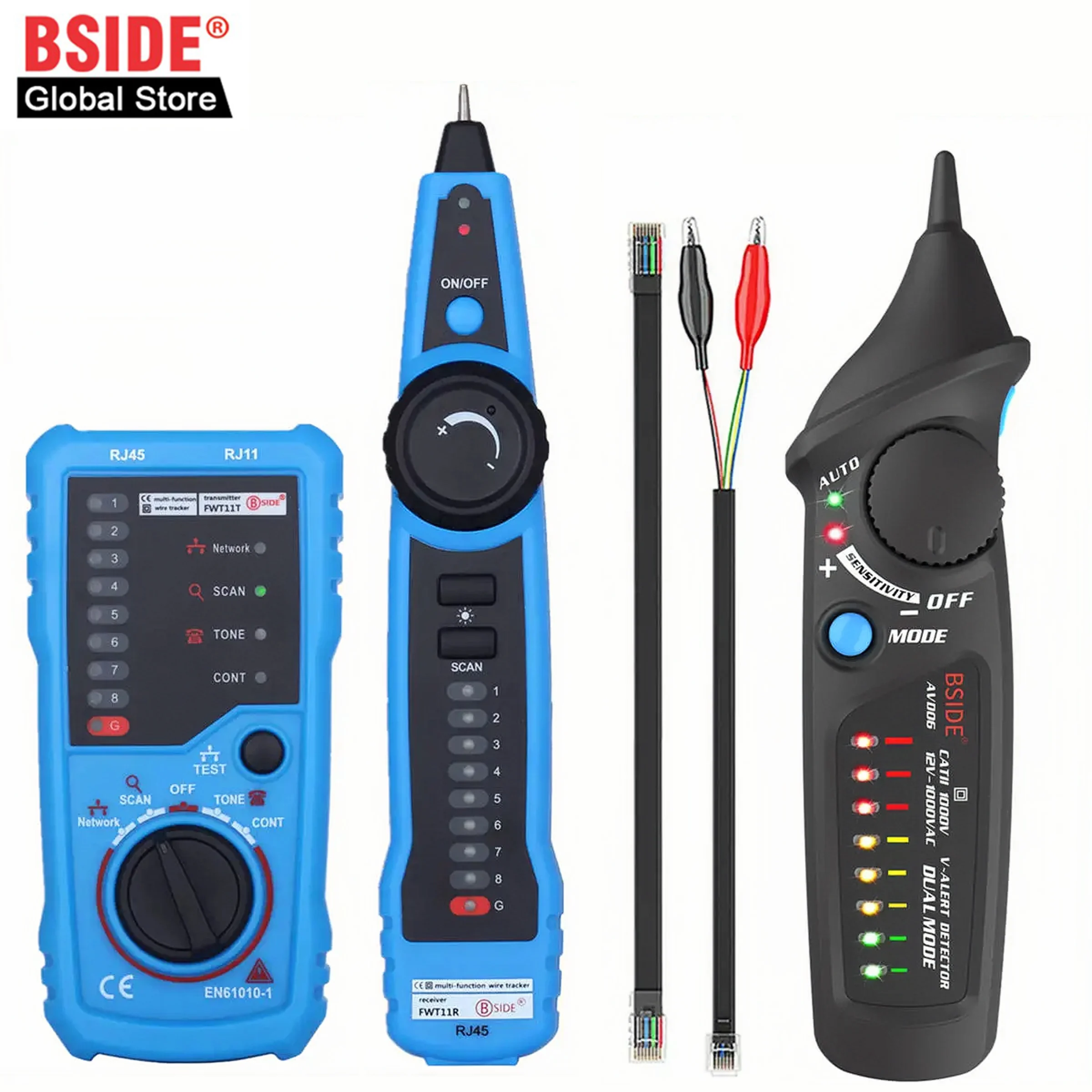 Kabel Tracker Tester BSIDE FWT11 Netzwerk Kabel Finder Telefon Kabel Tracker Hohe Qualität RJ11 RJ45 Cat5 Cat6 LAN Linie Finder Image