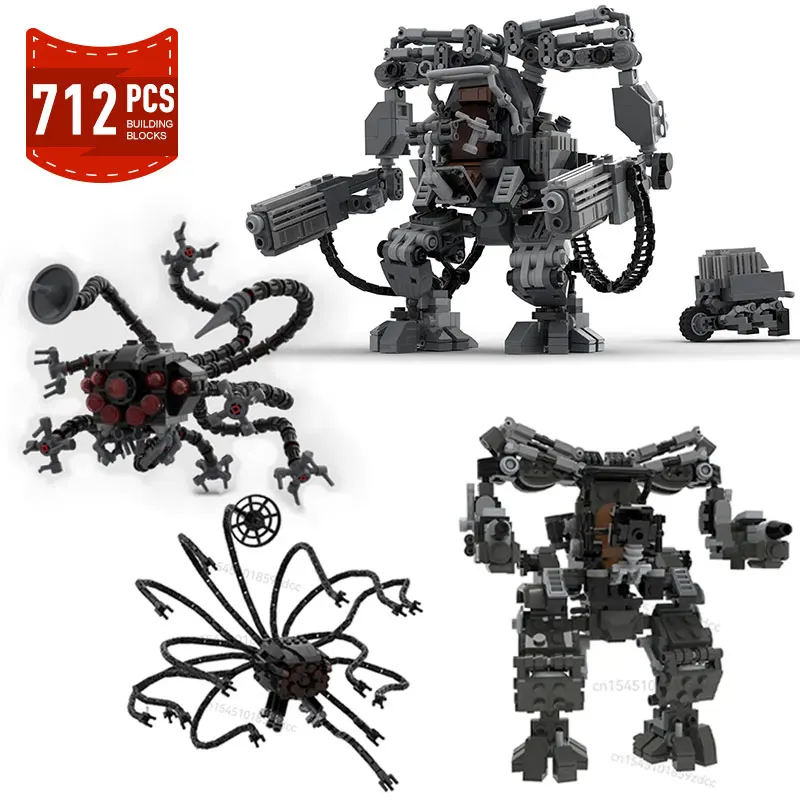 MOC Filme Action-figuren Matrixed-Roboter Modell Bausteine Set High-tech Mecha Roboter Ziegel Montieren Spielzeug Geschenke Image