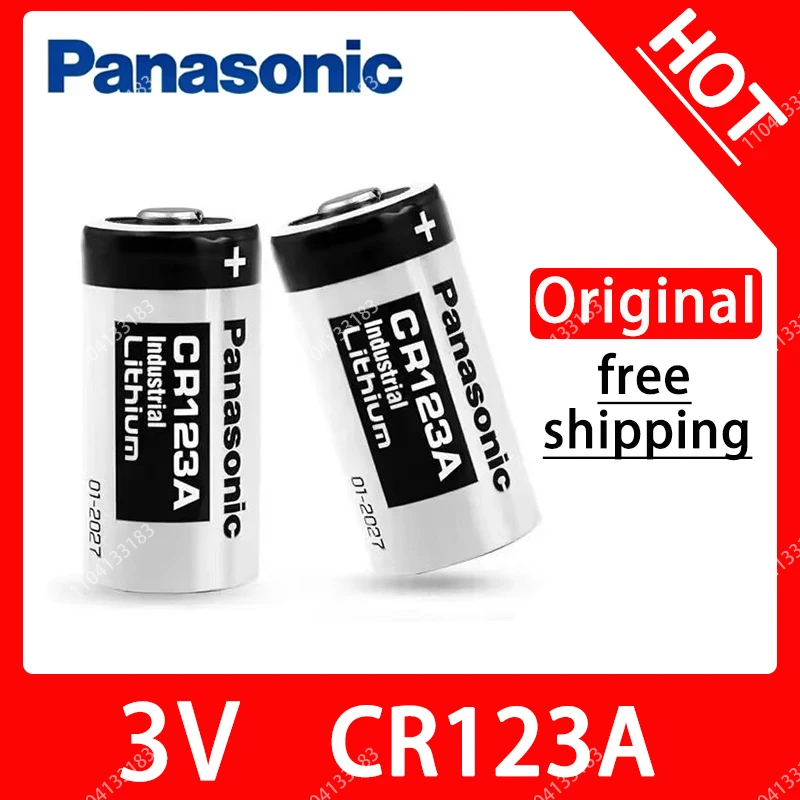 Original Panasonic 123 Lithium 3V Arlo Kamera Akku CR123A CR17345 DL123A EL123A 123A Image