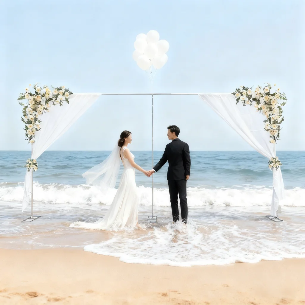 Rechteckiger Hochzeitsbogenrahmen aus Metall, 6 m x 3 m, robuster Blumenständer, Party-Hintergrunddekoration für Hochzeit, Geburtstag, Event-Dekoration Image