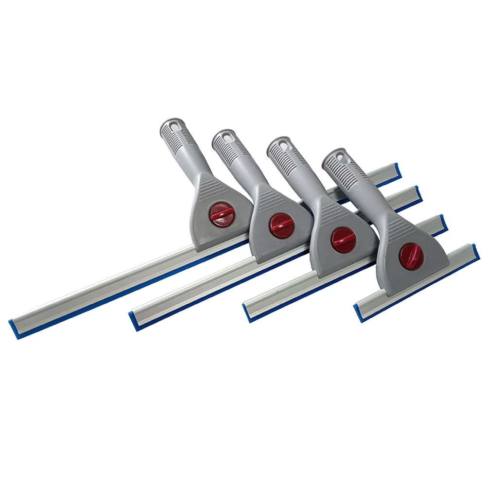 15/25/35/45 cm Blau Wasser Wischer Gummi Rakel Fenster Reiniger für Badezimmer Supermarkt Auto Haus Dusche glas Bildschirme Sauber B51 Image