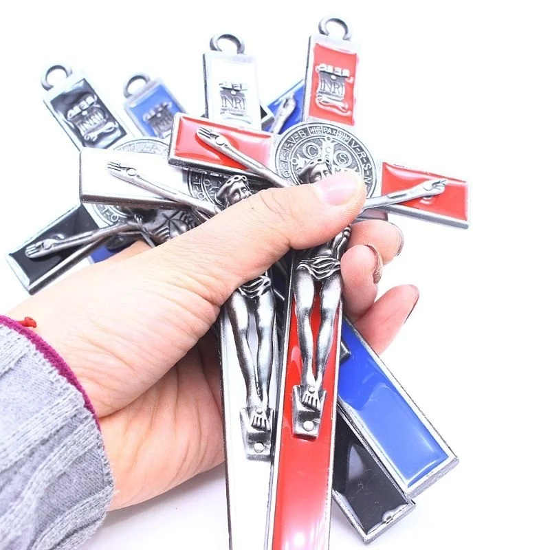 Kirchen relikte Jesus auf dem Stand Kreuz Wand Kruzifix antike Haupt kapelle Dekor