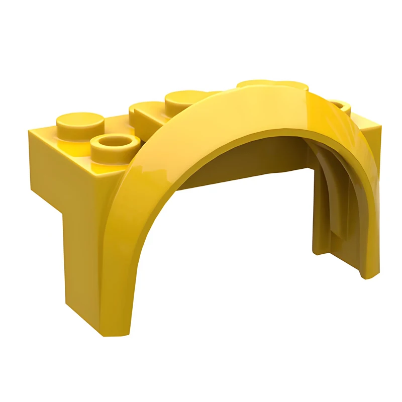 Kotflügel Ziegel 2x4x2 mit Rad Bausteine Ziegel MOC Teile DIY Spielzeug Für Kinder Kompatibel Große Marke 3387 20 teile/satz Image