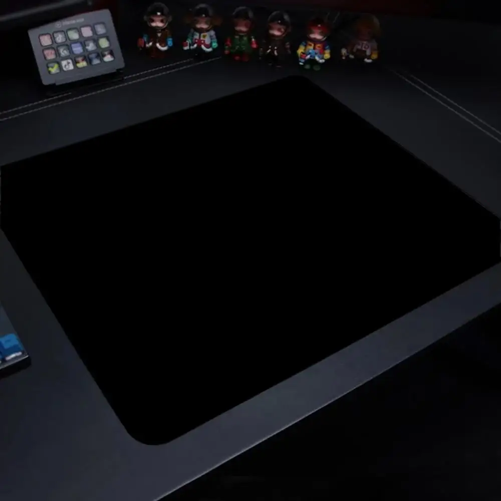 45X40 großes schwarzes Mauspad, einfache Büro-Computer-Tastatur-Pads, reines Naturkautschuk, Mauspad, XL, Laptop-Schreibtischunterlage für PC-Gamer Image