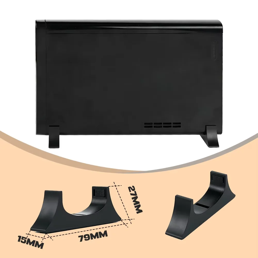 RetroScaler Bedruckte Füße Horizontaler Ständer Kühlfußhalterung Zubehör für Nintendo Wii U Spielekonsole Image