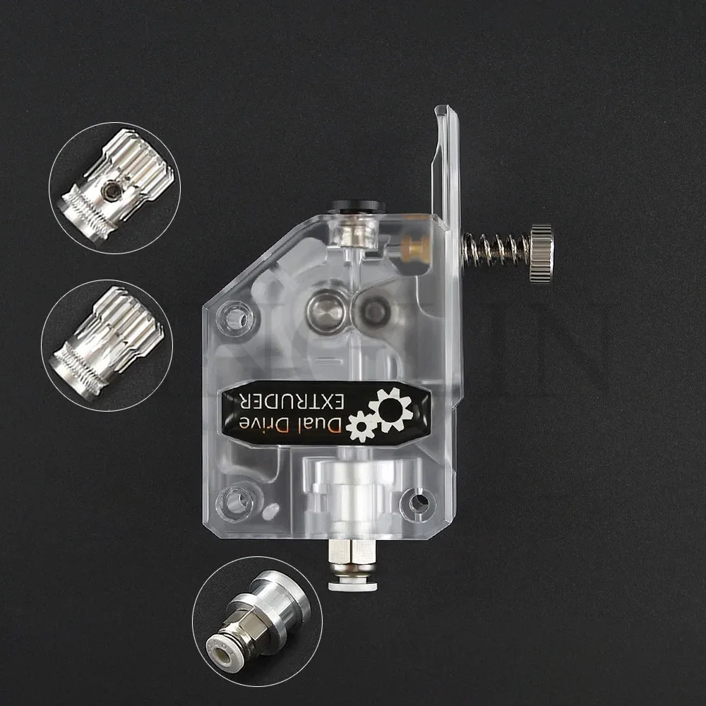 Dual Drive Gear Extruder Kit Gehärteter Stahl Upgrade Feed Gear Extruder Kit für BMG für Prusa DIY Bowden Direct Extruder Image