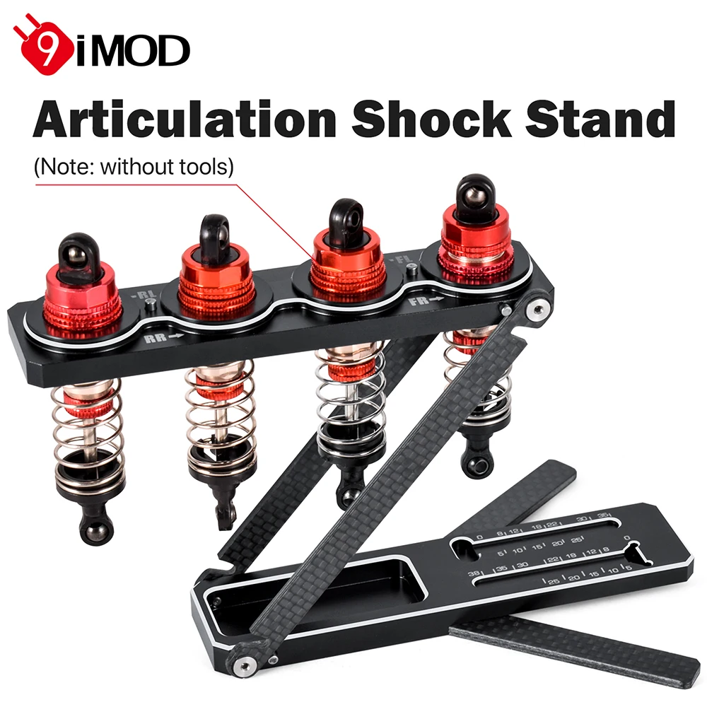 9IMOD RC Tool Artikulation Shock Stand faltbar abnehmbares Aluminium für 1/8 1/10 Straßenfahrzeuge On-Road Off-Road GT