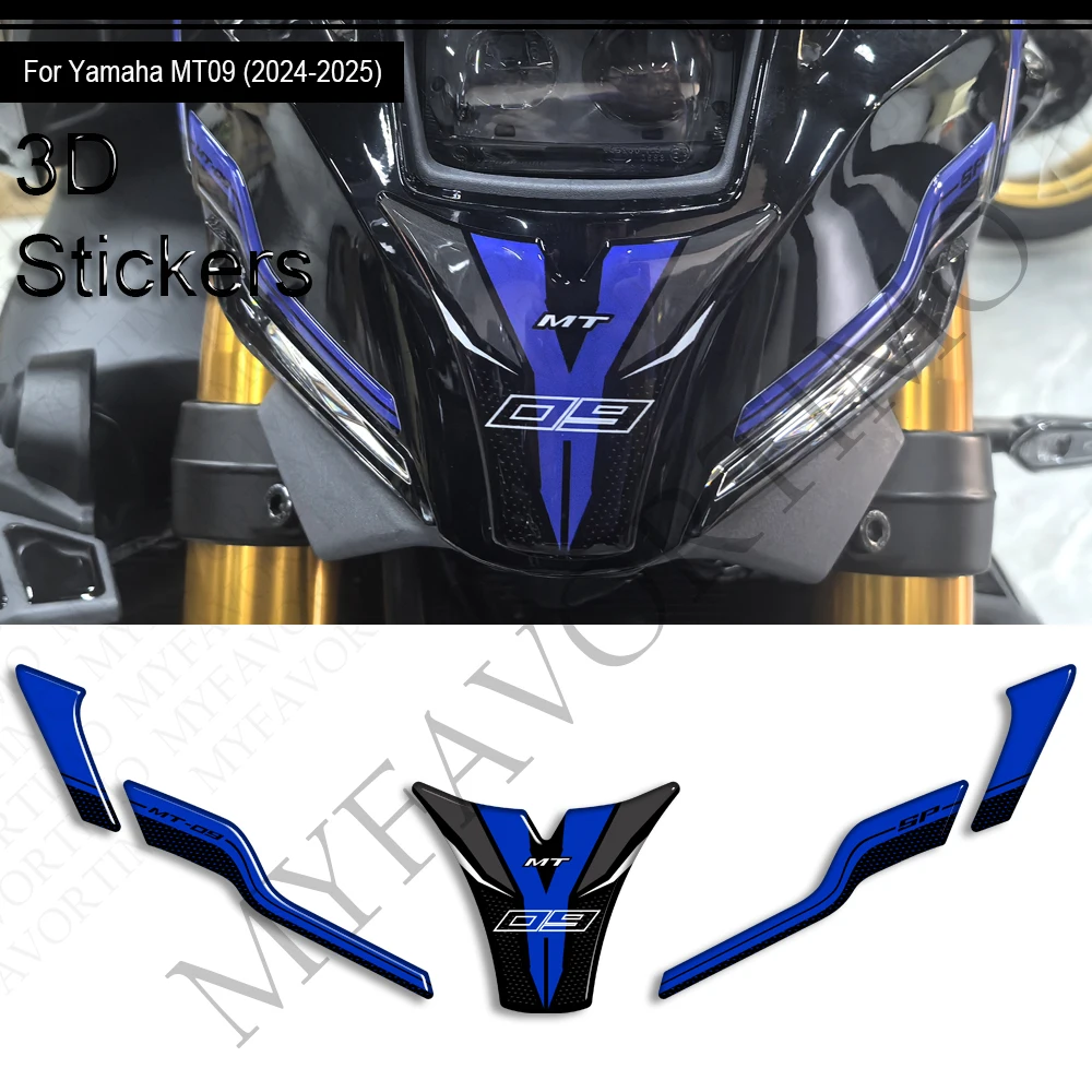 2024 2025 Motorrad Für Yamaha MT-09 MT09 MT 09 SP Tank Pad Gas Heizöl Schutz Aufkleber Aufkleber Verkleidung vorne Kotflügel Image