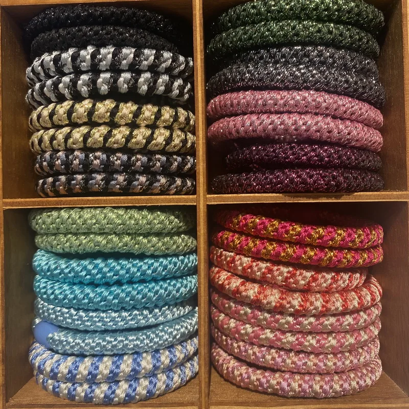 8 teile/los Frauen Mode farbige Haare haargummi für Armband Mädchen elastische haargummi damen Knekki Haars eil Knekki Haar Elastiek Image