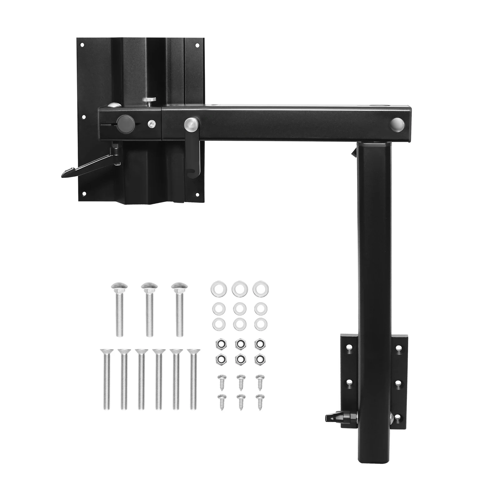 360 ° Drehbare, abnehmbare Premium-Tischbeinhalterung aus Aluminiumlegierung, um 90 Grad klappbar, für Wohnmobile, Wohnwagen und Yachten