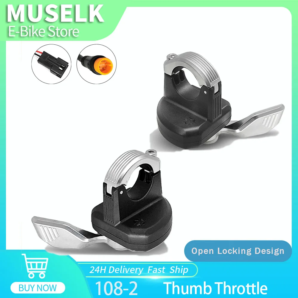 Elektrisches Fahrrad, linker und rechter Fingerdrossel, fünf Sterne, 108–2 Generation, Daumengas, 24 V, 36 V, 48 V, linker und rechter Roller Image