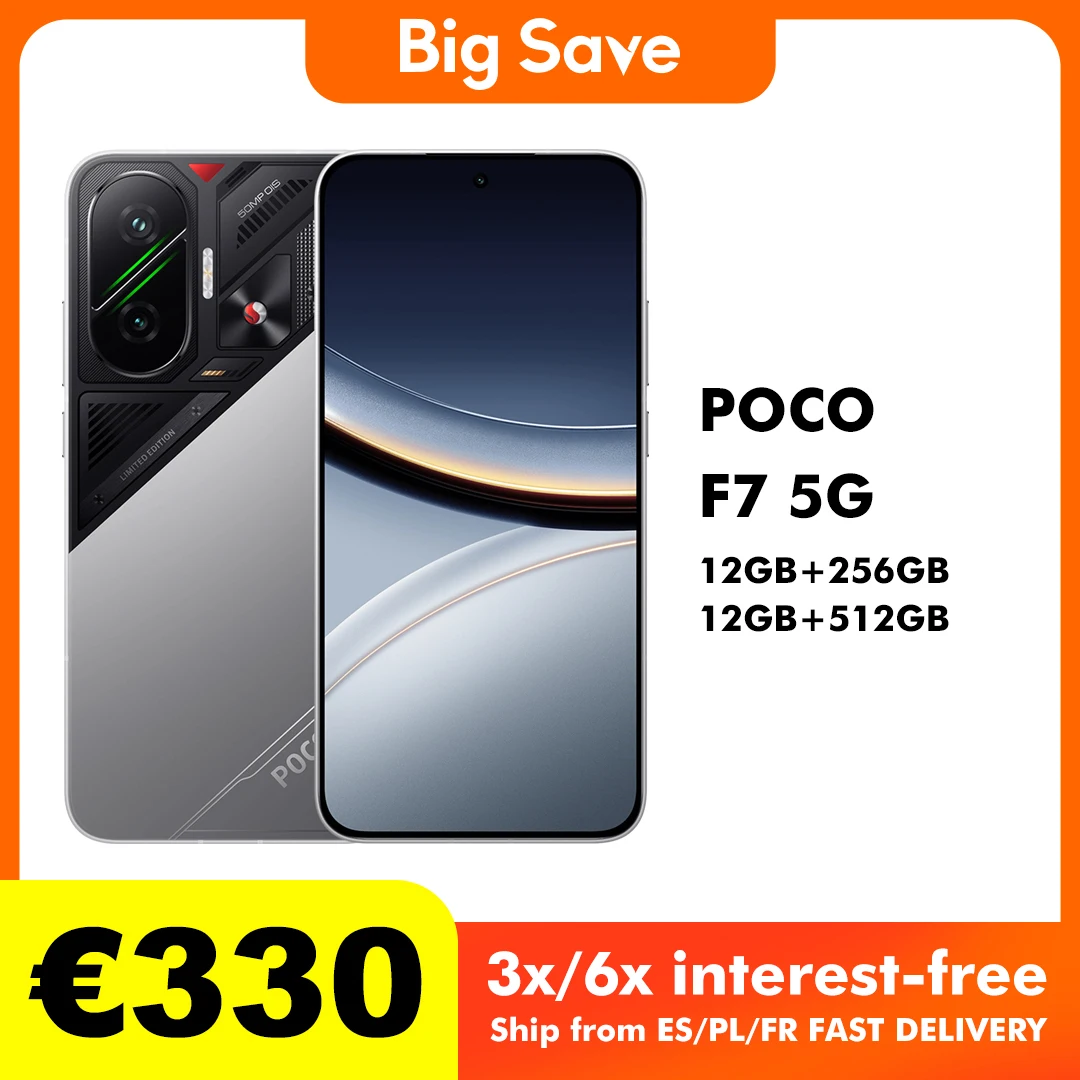 POCO F7 5G 12GB 256GB/512GB NFC Smartphone Snapdragon 8S Gen 4 6500mAh Akku Image