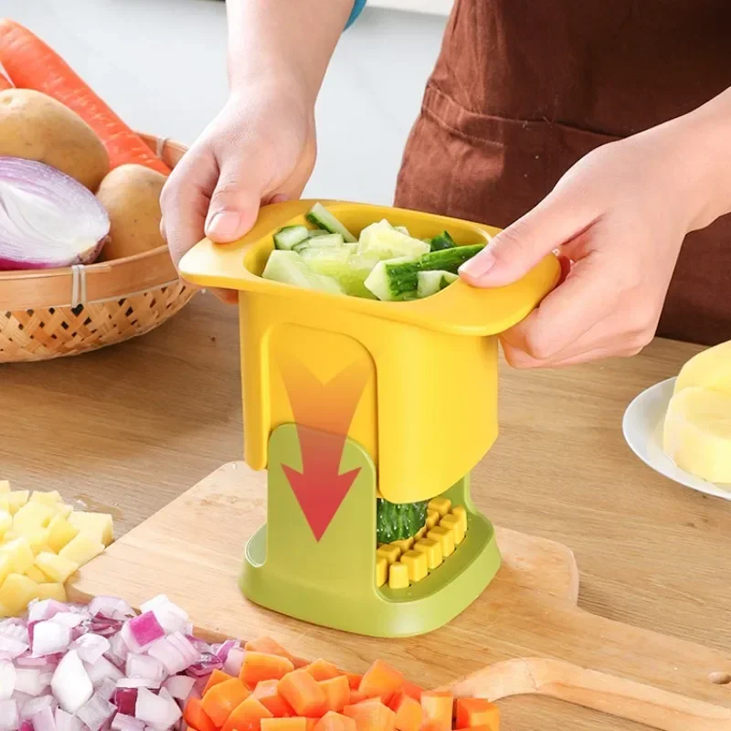 Multifunktionale Gurke Kartoffel Slicer Haushalt Hand Druck Zwiebel Dicer Küche Werkzeuge Gemüse Chopper Französisch Frites Cutter Image