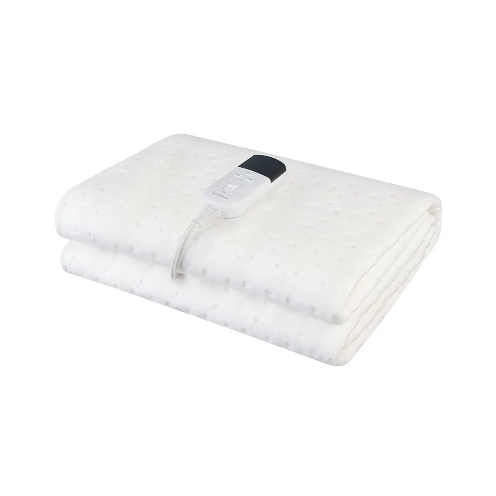 RUIANBAO Heizdecke, 220 V, Heizdecke, Timer, Heizkissen, große Größe, 160 x 130 cm, Bettwärmer, weiche, wasserdichte Thermo-Matratze Image