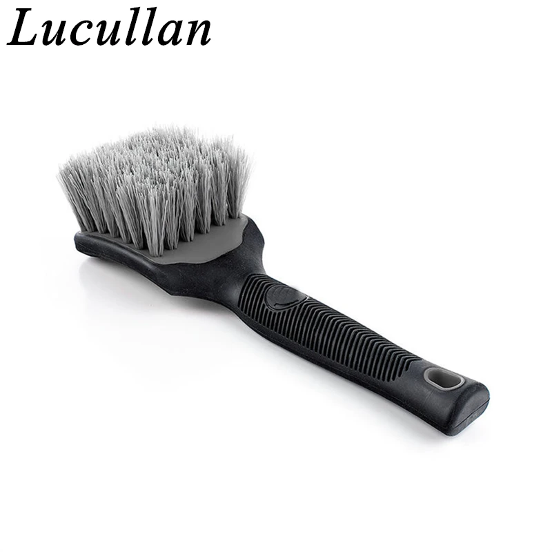 Lucullan Gummigriff Never Scratch Autoreifen Detaillierungsbürsten Mittelsteife synthetische Borsten Reifenpeelingreiniger Image