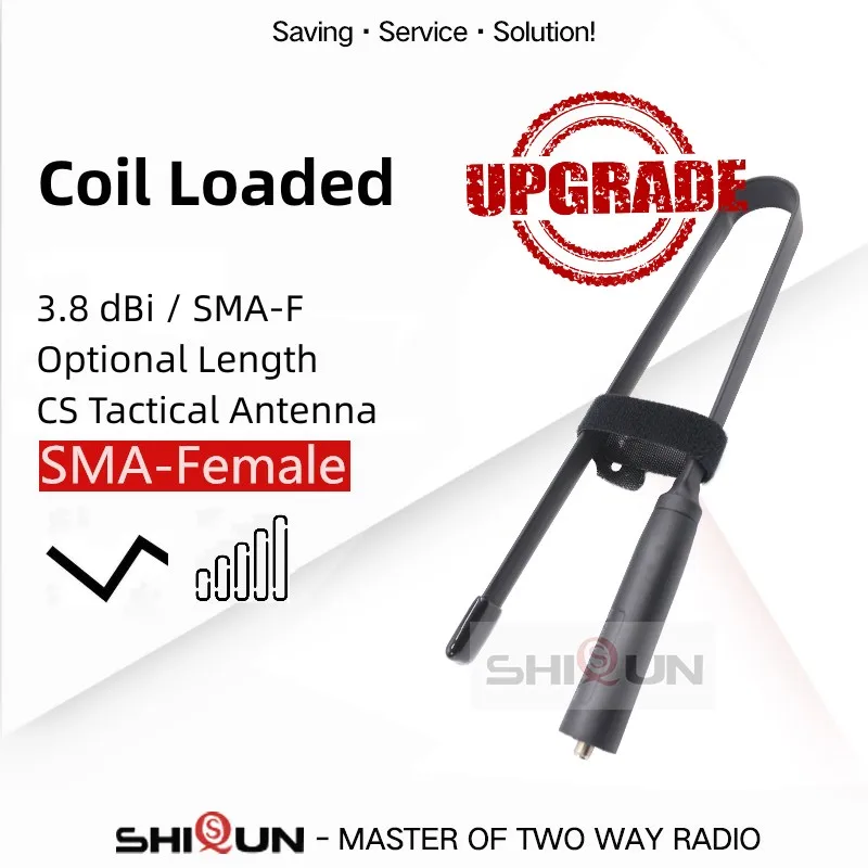 Baofeng Walkie Talkie CS Taktische Antenne UV-K5 Faltbare Antenne SMA-F VHF UHF UV-5R UV-82 UV-25M UV-16 UV-68 Pro Max Zubehör Image