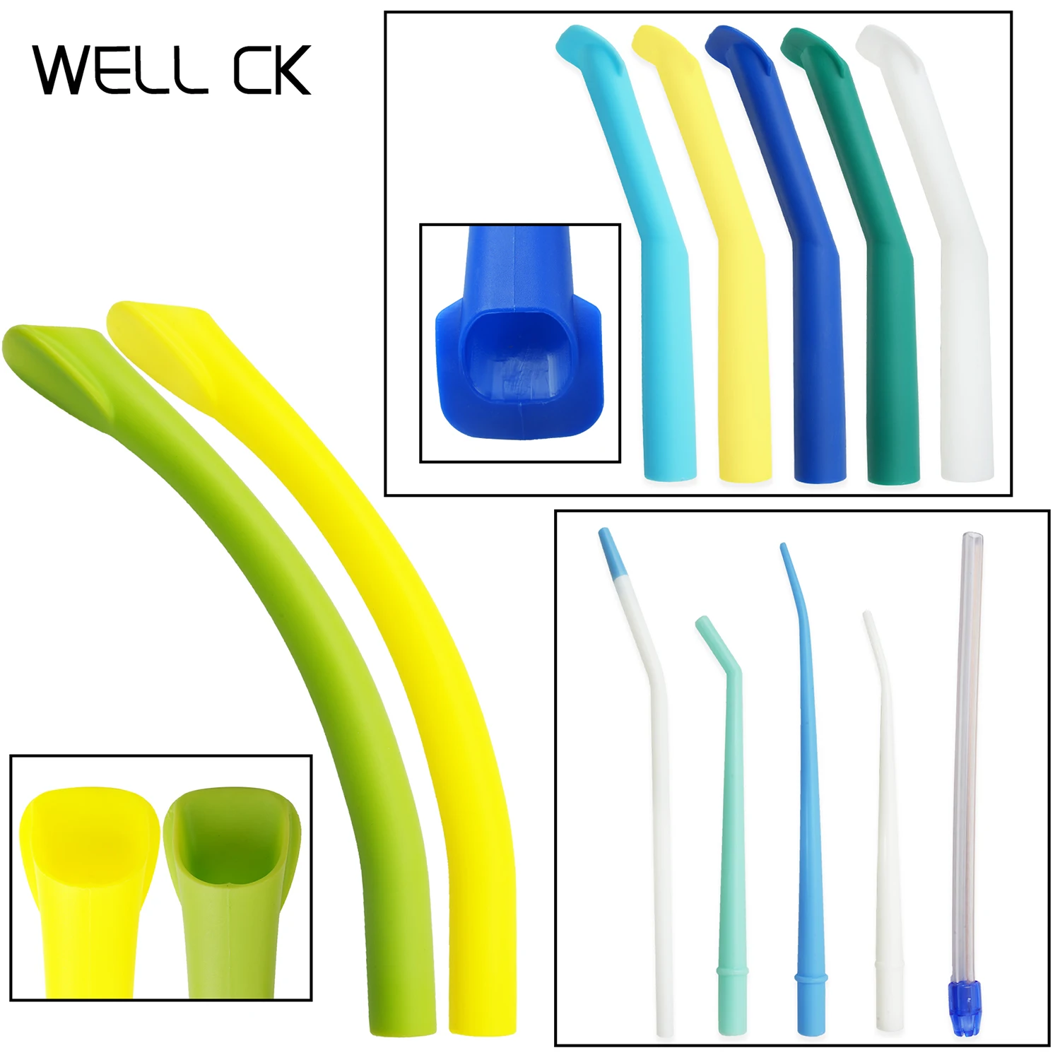 Dental Autoklavierbar Starke Saug Tipps Einweg Dental Saugrohr Aspirator Speichel Rohr Saug Tipps Speichel Saug Werkzeuge Image