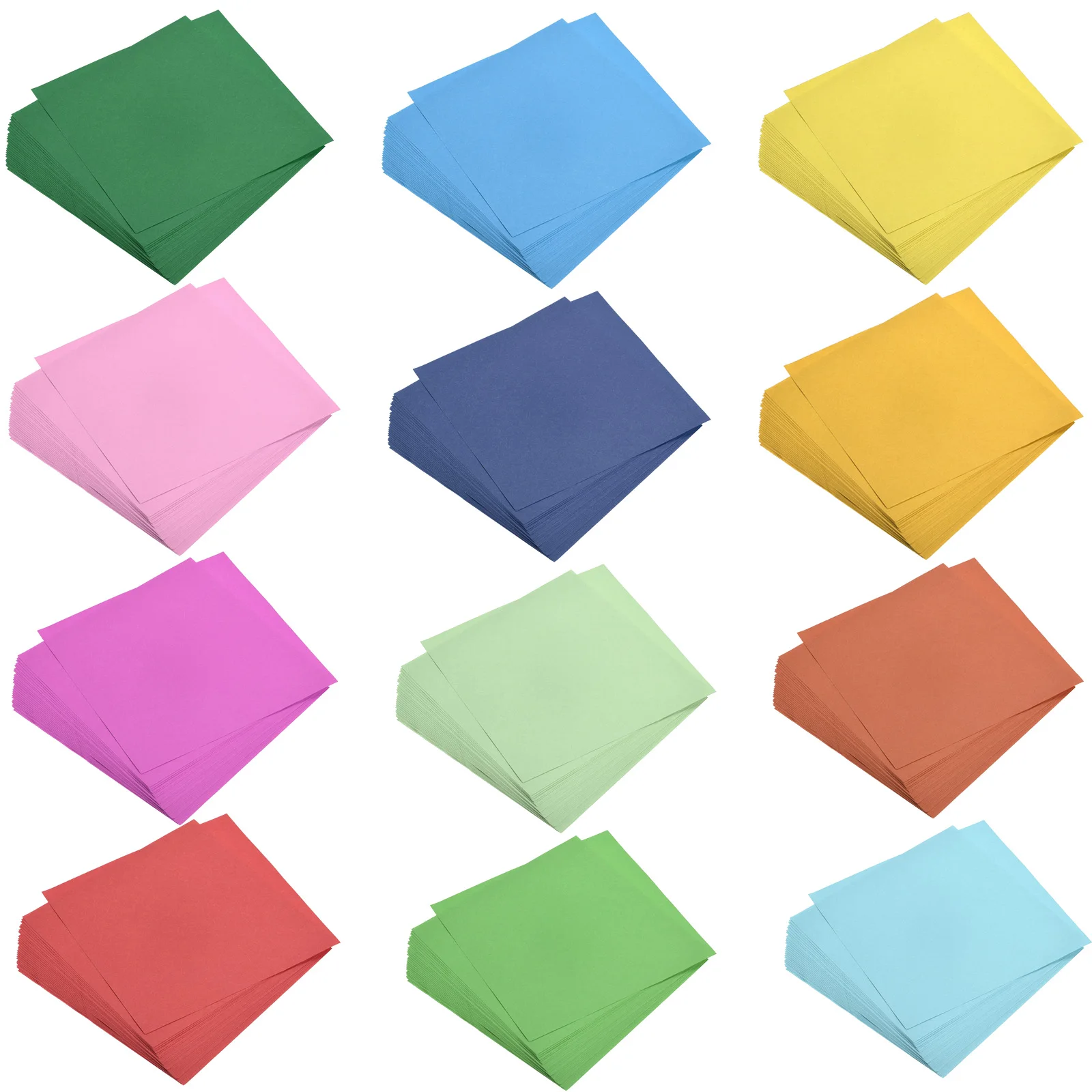 100 Blatt Origami-Papier, 15 x 15 cm, doppelseitig, quadratisch, Faltpapiere für Kunst, Handwerk, Projekt, Geschenke, Scrapbooking, Dekor, DIY, handgefertigt Image