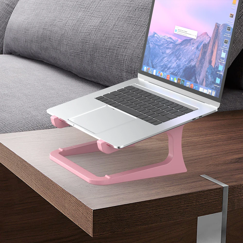 Ergonomischer Laptopständer mit Tastaturständer – tragbarer Desktop-Lift, geeignet für MacBook, PC, Tablet – robust Image