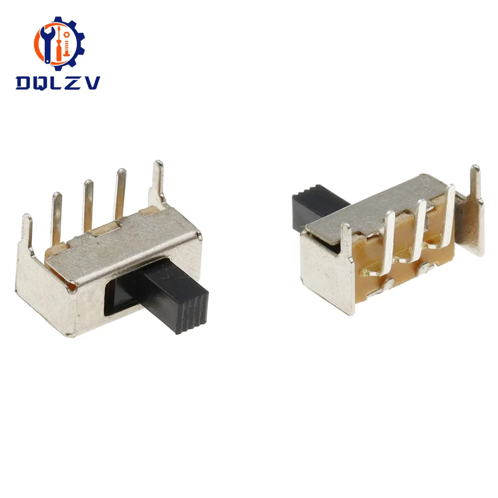 SS12F23 SS12F23VG5 0,5 A 50 V Kippschalter 3PIN 1P2T 90 Grad gebogene Nadel Schiebeschalter Griff hoch 5 mm Image