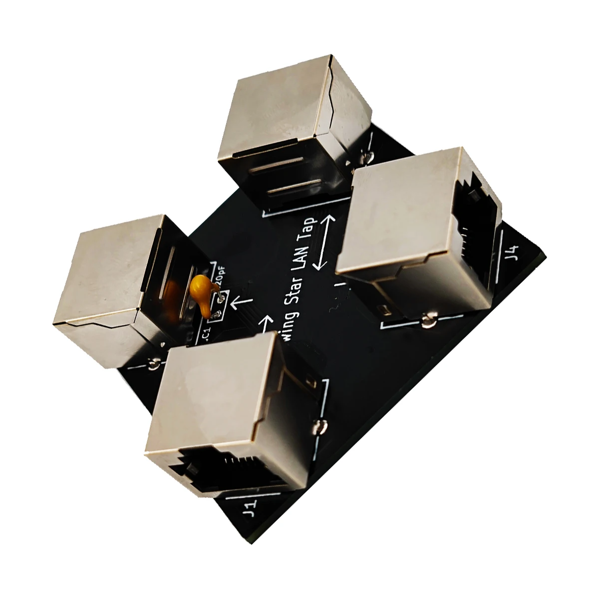 Throwing Star LAN Tap Passive Ethernet Tap Network Packet Capture Mod Replica Monitoring Ethernet-Kommunikation Image