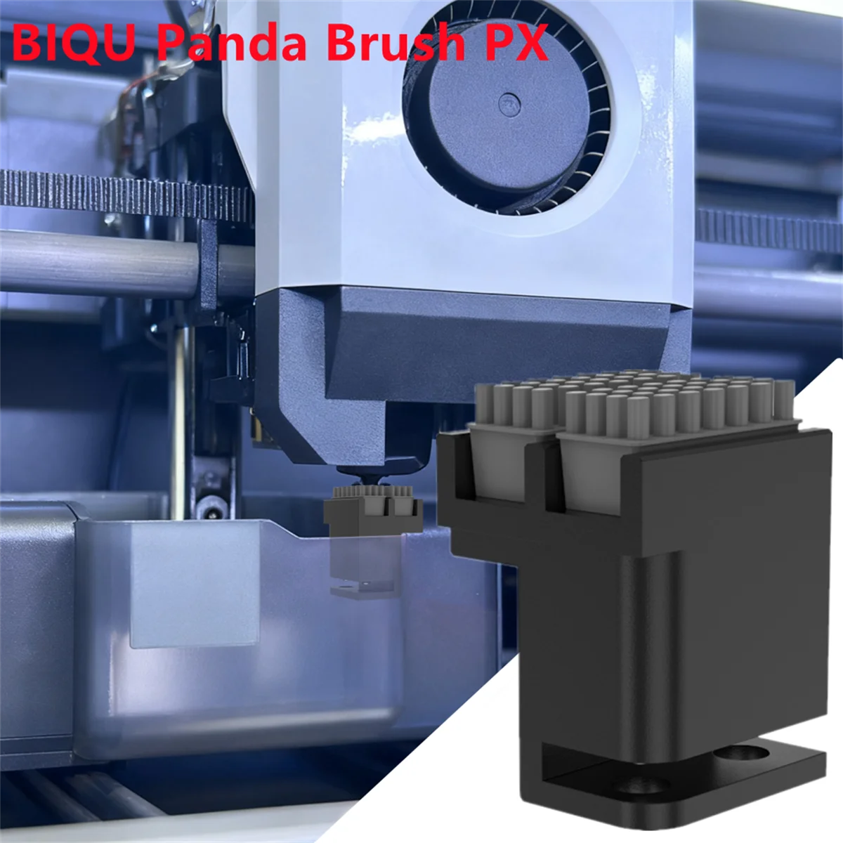 Für Bambu Lab X1 P1S Serie Düsenbürste Bambu Lab Wischer Silikonbürste montiert Wäscher Druckkopfreiniger Druckerkopfwischer Image