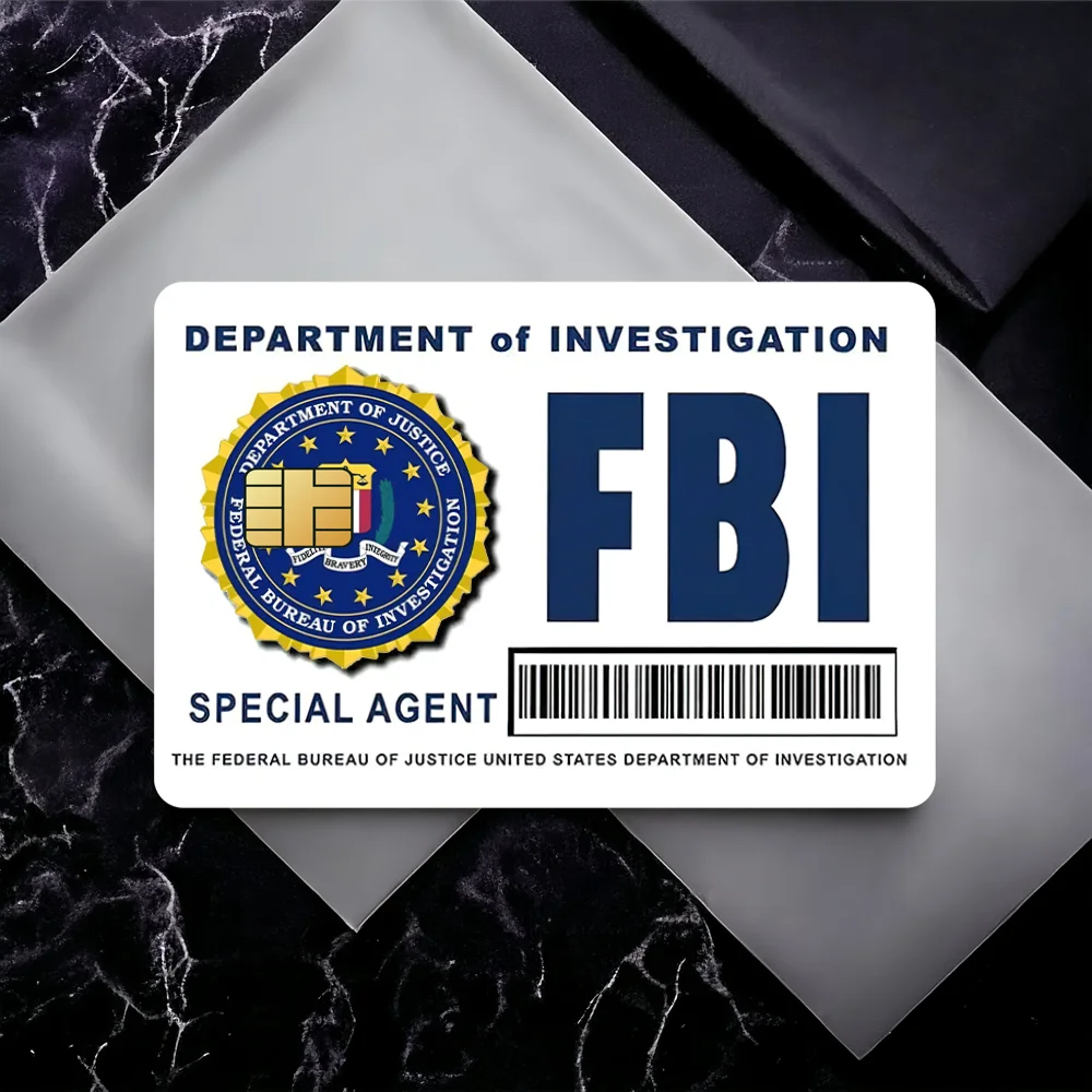 F-FBI Bank-Kreditkarten, Buspass-Aufkleber, coole Dekoration, wasserfest, 4 Stück Karte Image