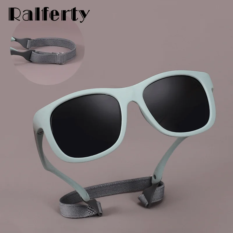 Ralferty Flexible Brille für Neugeborene, Sonnenbrille, Mädchen, Jungen, polarisiert, UV400-Schutz, 0–2 Jahre, Baby, Kleinkind, Sonnenbrille, Oculos Image