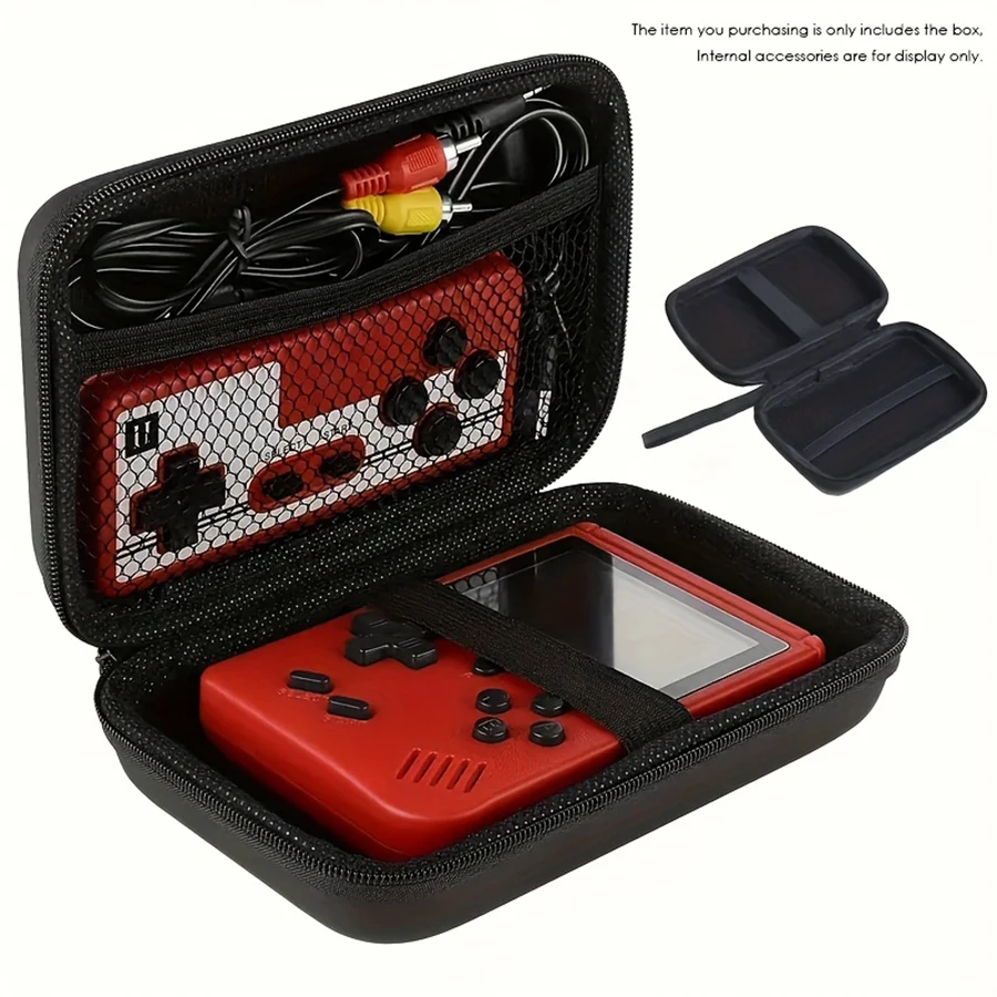 Handheld-Spielekonsolen-Tragetasche, schützende Reise-Retro-Minispielerbox für Ladekabel, Earpods, Batterien Image