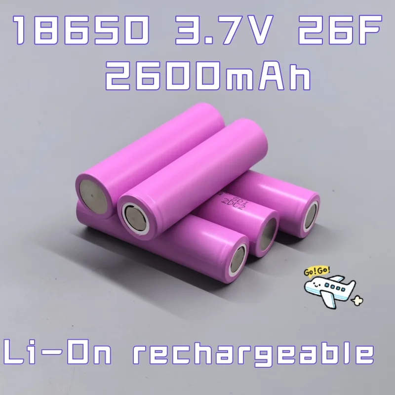 ICR18650-26F 3,7 V 2600 mAh wiederaufladbarer Li-Ion-Akku – Original 100 % und zuverlässig für Taschenlampen, Heimwerkerwerkzeuge + schneller Versand Image