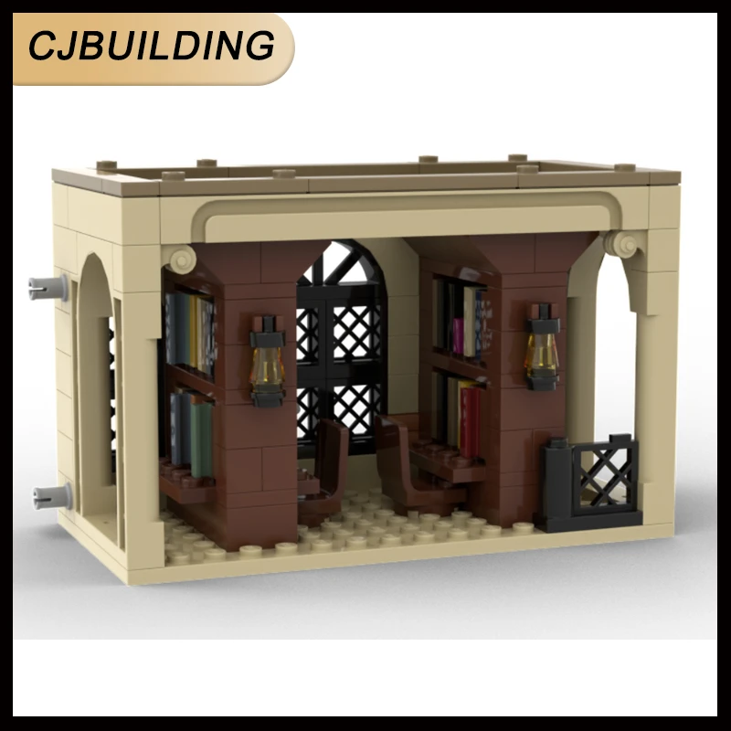 MOC Bausteine Klassische Film Burg Serie Bibliothek Modulare Modell DIY Montage Ziegel Kreative Sammlung Spielzeug MOC-106279 Image