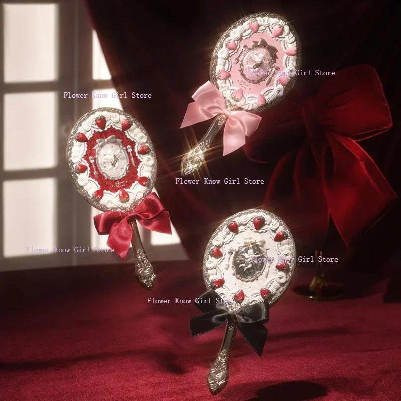 Flower Knows Strawberry Cupid Handspiegel Flower Window Makeup Mirrors Vintage Mirror