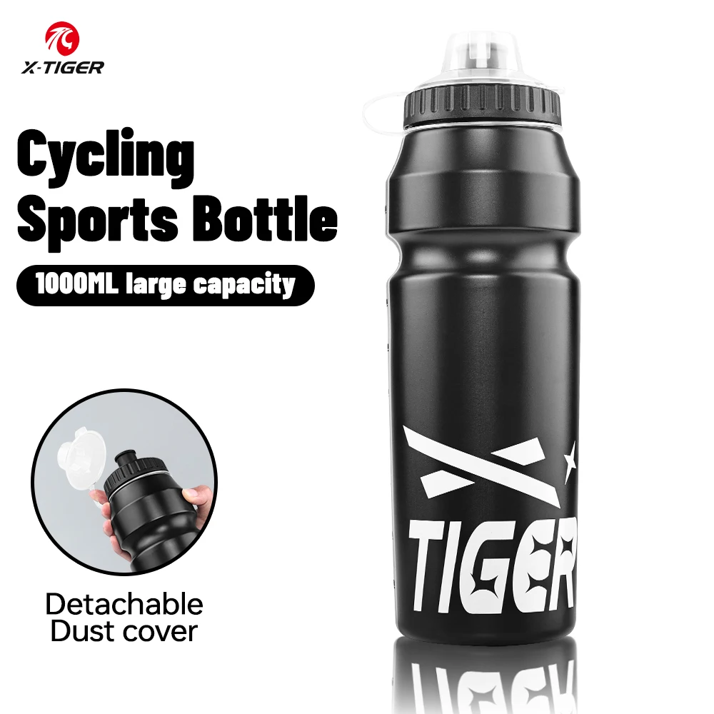 X-TIGER Fahrrad-Wasserflasche, leicht, für Outdoor-Sport, Fahrrad, Quetschflasche, Mountainbike, Kunststoff, großes Fassungsvermögen, Wasserbecher Image