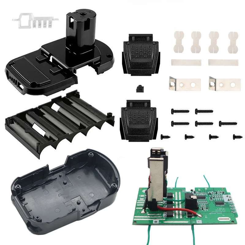 PCB Ladeschutz Platine P108 5/10/15-Zellen-Lithium-Ionen-Batterien Kunststoffgehäuse für RYOBI 18V 20V P108 ONE+ Batterie Image