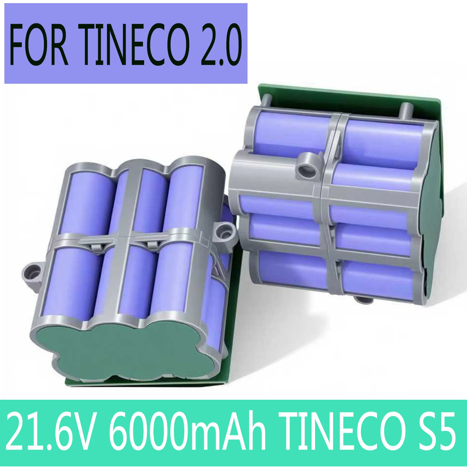 21,6 V 6000 mAh Ersatz Batterie Für Tineco FLOOR ONE 2,0 S5 PRO 2 S5 Smart S5 Dampf Boden Wäscher Zubehör teile Image