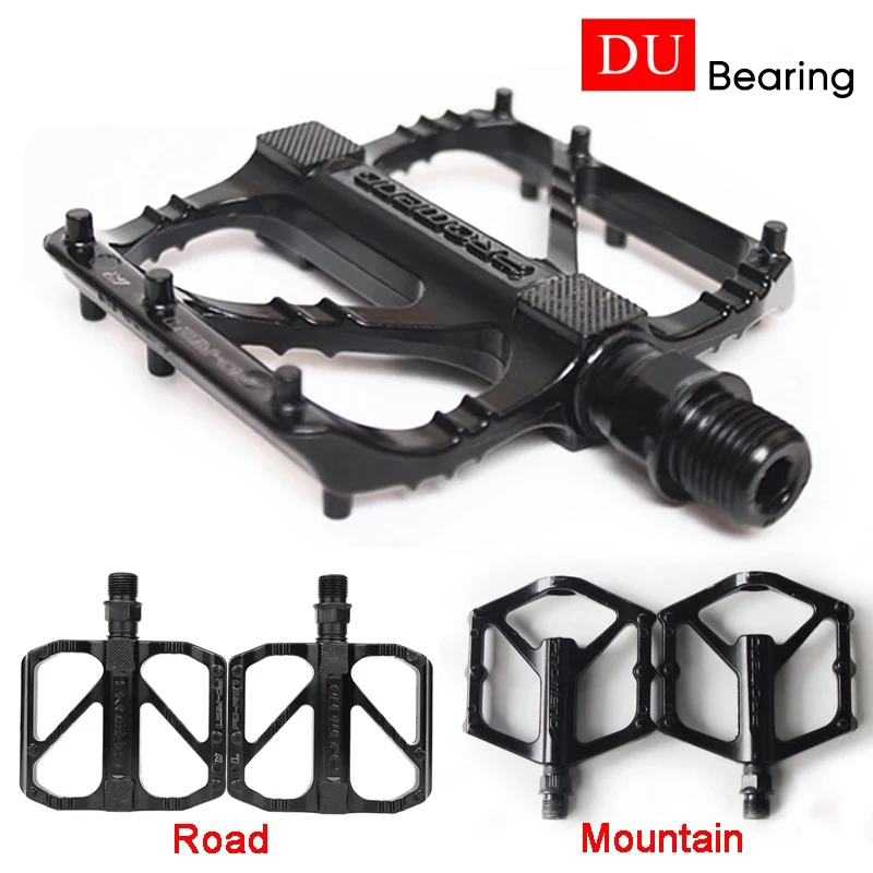 Fahrrad Pedale Lager R27 M29 MTB Rennrad Pedal Plattform Ultraleicht DU Lager Fahrrad Flache Pedale MTB BMX Fahrrad Teile Image