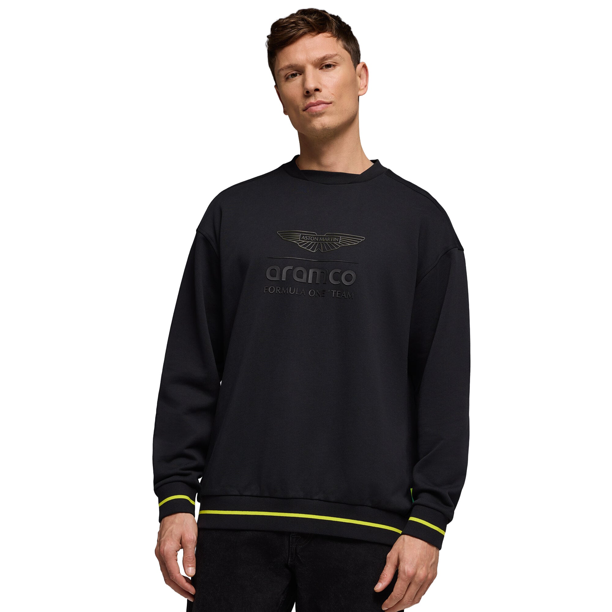 Sweat-shirt Aston Martin F1 Aramco F1 Stealth Crew - unisexe Taille: L