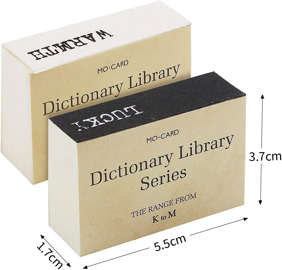 100 Stück Mini Vintage winziges Wörterbuch dekorative Bastel papiere für Journal planer Album Scrap booking Lieferungen (von a bis z) Image