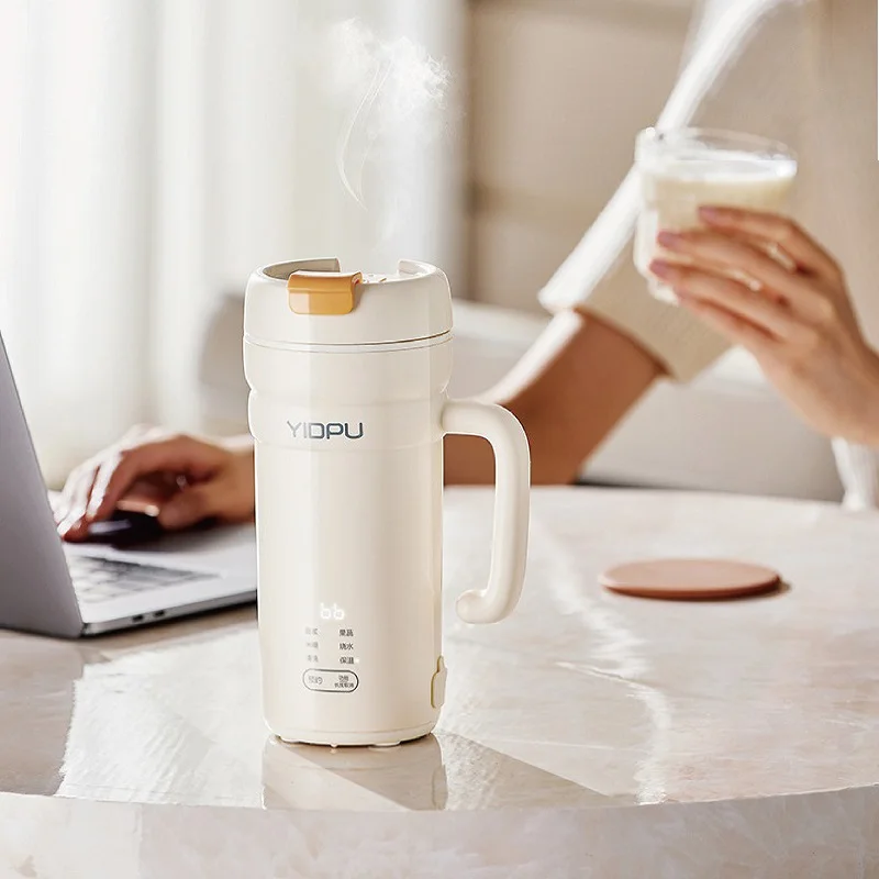 350 ml Mini elektrische Sojamilchmaschine, multifunktional, 12 Stunden Termin, filterfrei, Reispaste, Wandbrecher, tragbarer Saftbecher, 300 W Image