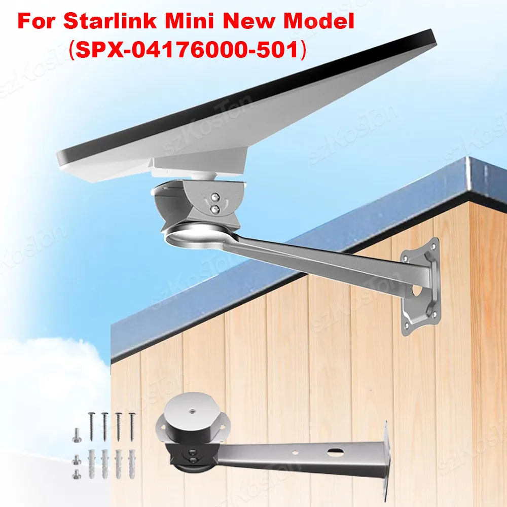 Für Starlink Mini SPX-04176000-501 Verstellbare Wandhalterung Original Rohradapter für StarLink Mini Hausdach-Montagekit Image