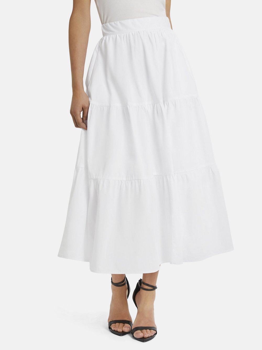 Nicowa Stufenrock Damen weiß, 40 Image