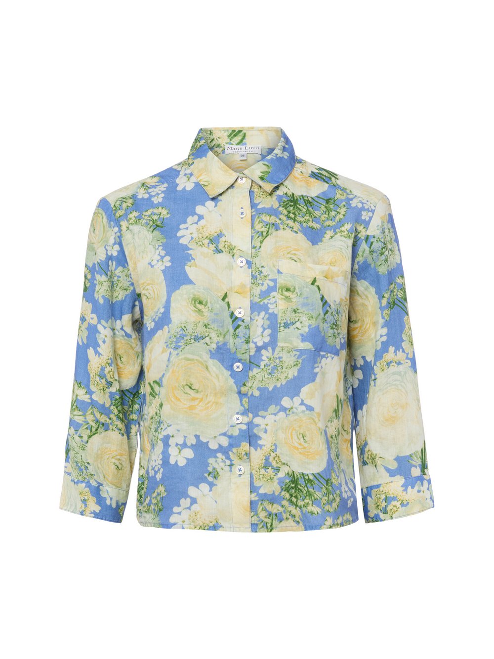 Marie Lund Sommerbluse aus Leinen Damen vanille, 44 Image