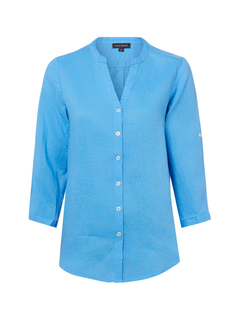 Franco Callegari Leinenbluse Damen blau, 44 Image