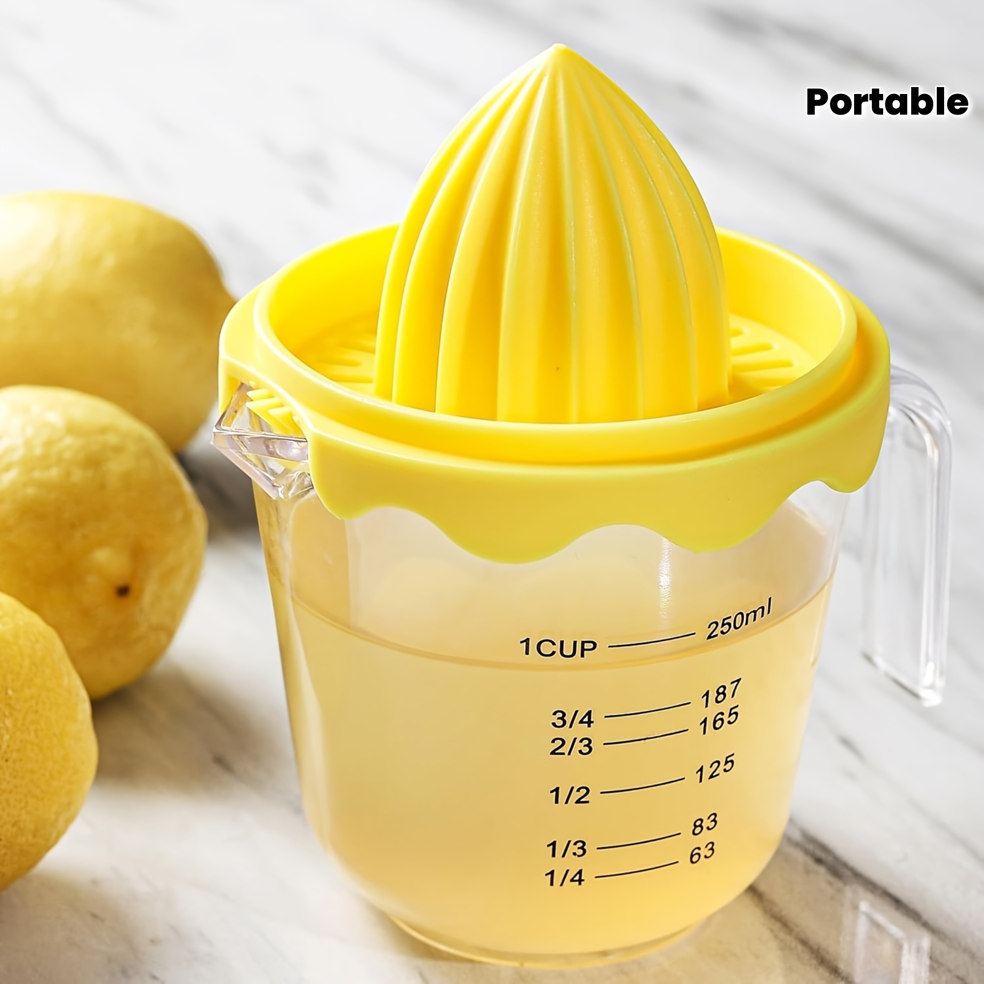 Portable Manual Juicer For Lemons & Citrus Handheld Squeeze Juicer For Kitchen & Travel Portable Manual Juicer For Lemons & Citrus Handheld Squeeze Juicer For Kitchen & Travel